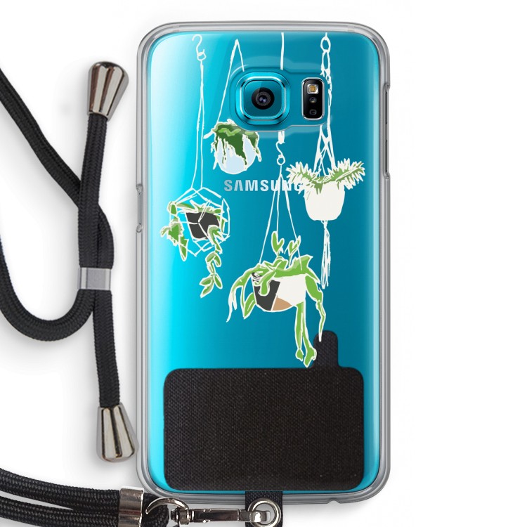 Hang In There: Samsung Galaxy S6 Transparant Hoesje met koord