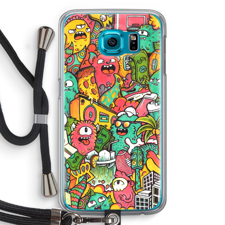 Vexx City: Samsung Galaxy S6 Transparant Hoesje met koord