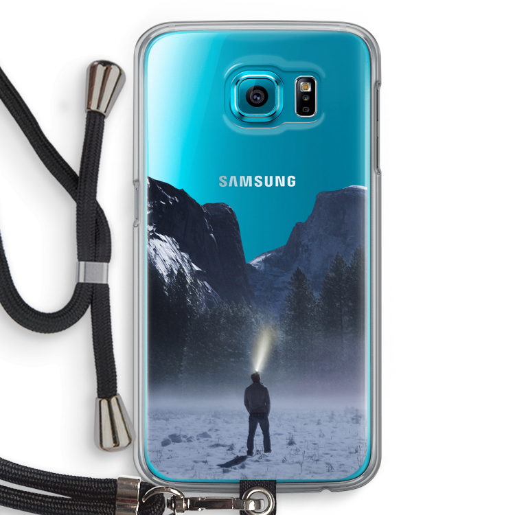 Wanderlust: Samsung Galaxy S6 Transparant Hoesje met koord
