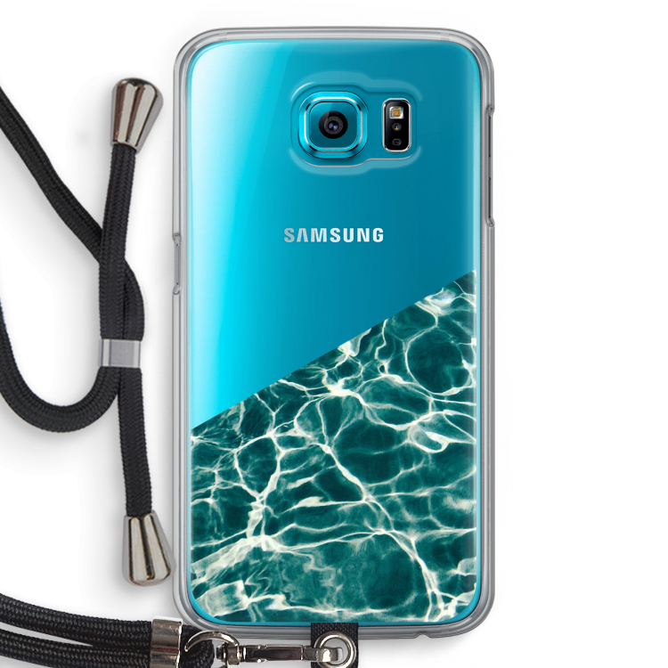 Weerkaatsing water: Samsung Galaxy S6 Transparant Hoesje met koord