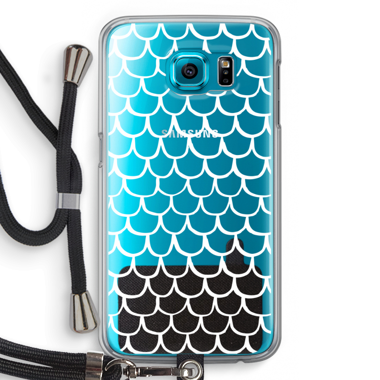 Dakpannetjes: Samsung Galaxy S6 Transparant Hoesje met koord