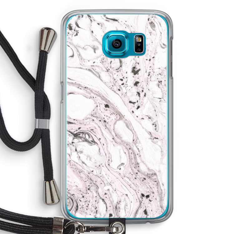 Mengelmoes: Samsung Galaxy S6 Transparant Hoesje met koord