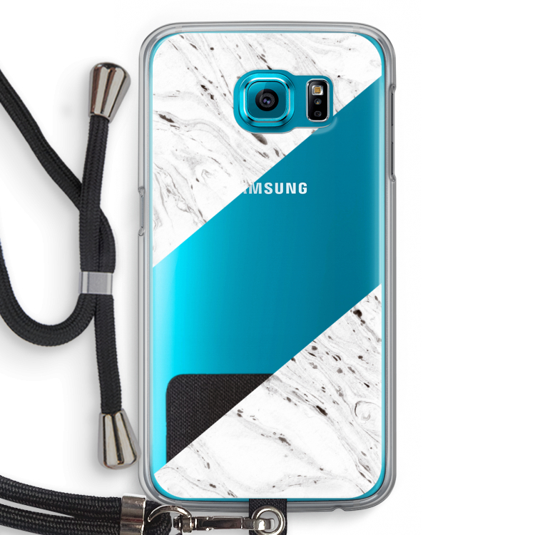 Biggest stripe: Samsung Galaxy S6 Transparant Hoesje met koord