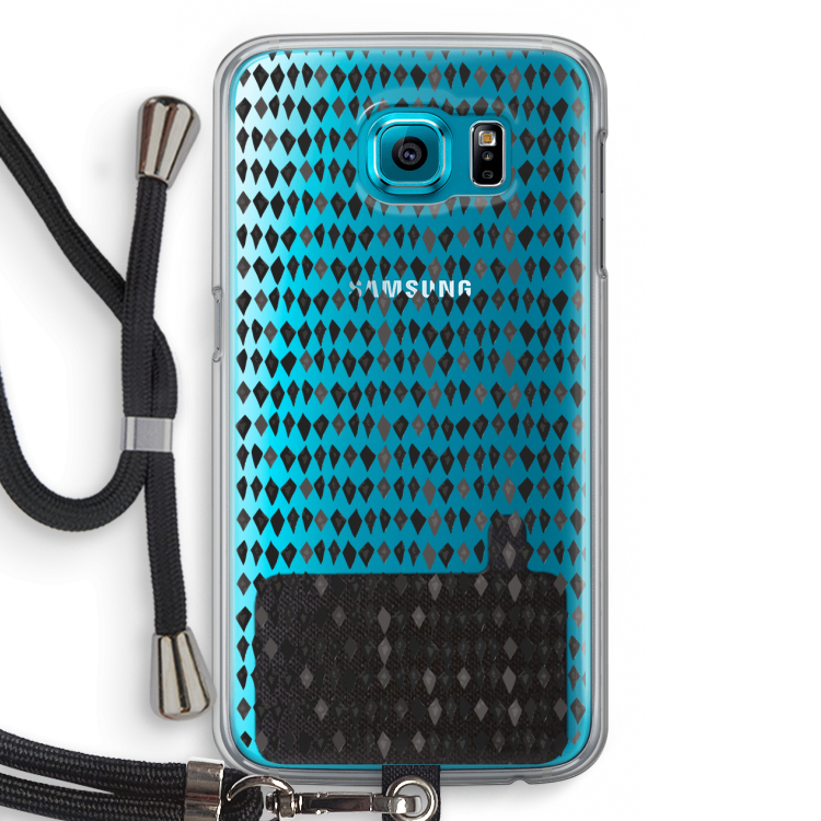 Crazy shapes: Samsung Galaxy S6 Transparant Hoesje met koord