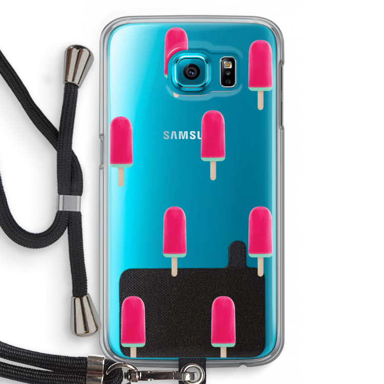 Waterijsje: Samsung Galaxy S6 Transparant Hoesje met koord