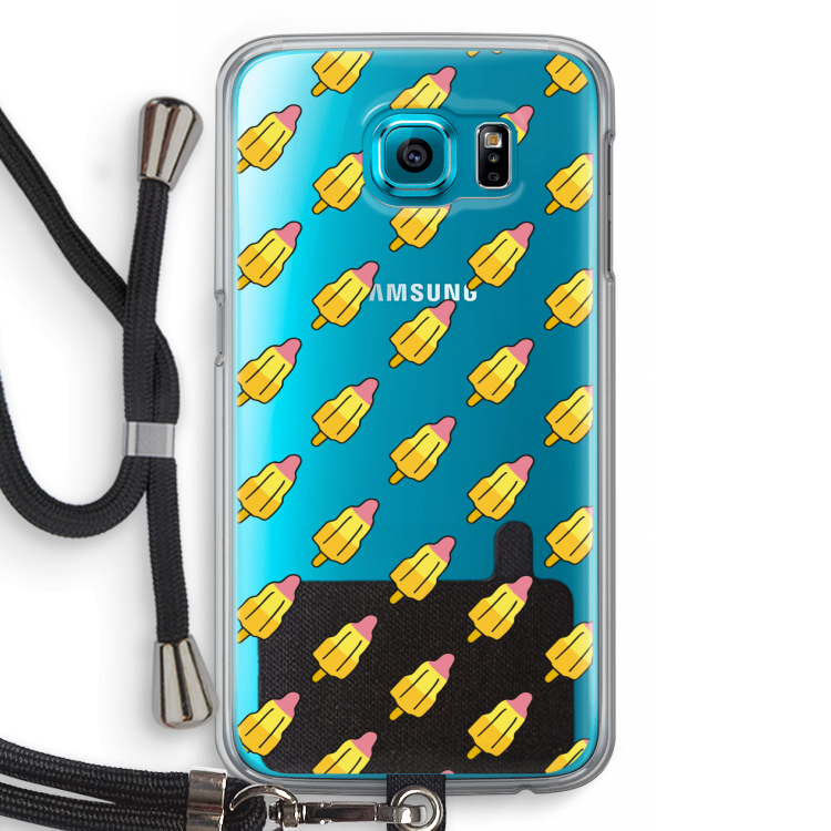 Waterijsjes: Samsung Galaxy S6 Transparant Hoesje met koord