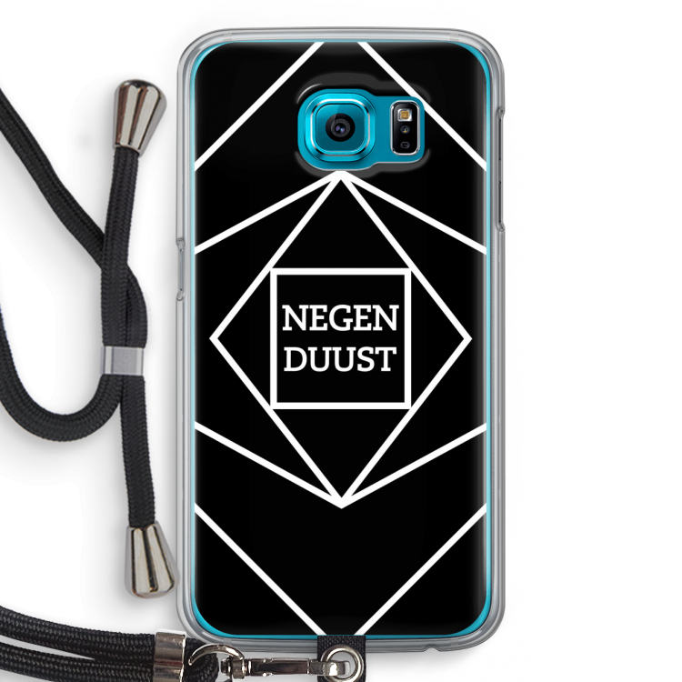 Negenduust geometrisch: Samsung Galaxy S6 Transparant Hoesje met koord