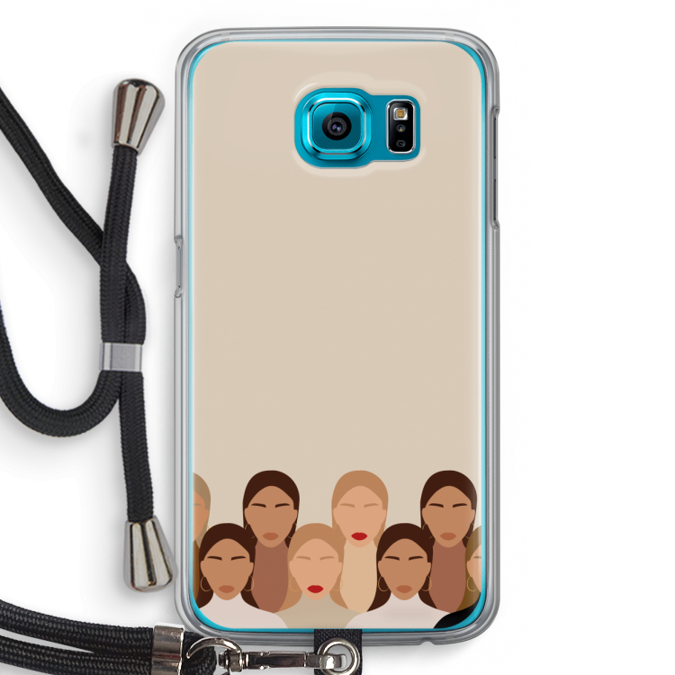 Girls girls girls: Samsung Galaxy S6 Transparant Hoesje met koord