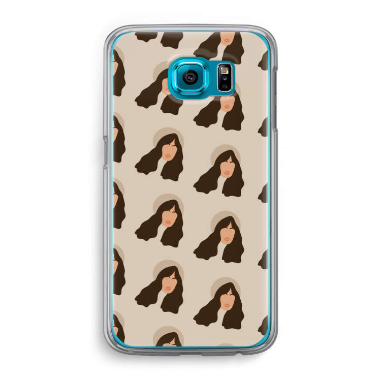 Bonjour mon amour: Samsung Galaxy S6 Transparant Hoesje