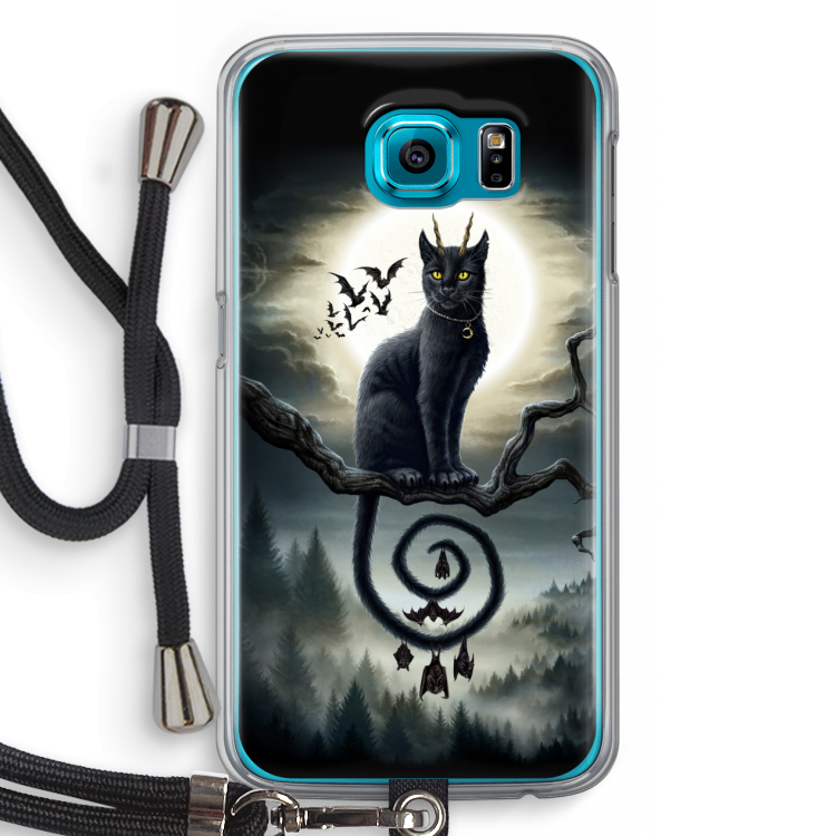 Moonlight Companions: Samsung Galaxy S6 Transparant Hoesje met koord