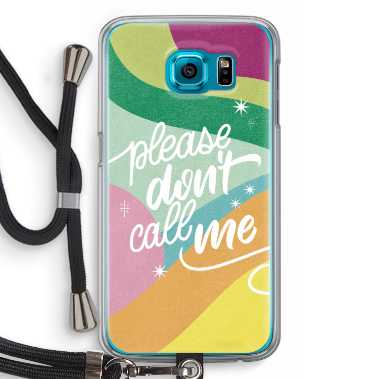 Don't call: Samsung Galaxy S6 Transparant Hoesje met koord