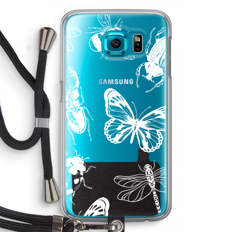 Tiny Bugs: Samsung Galaxy S6 Transparant Hoesje met koord