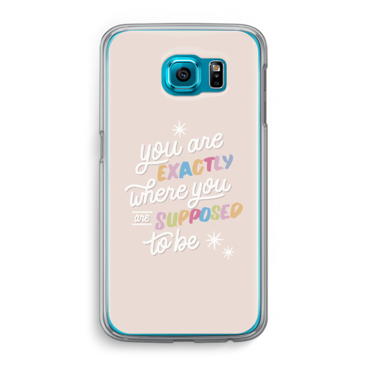 Right Place: Samsung Galaxy S6 Transparant Hoesje