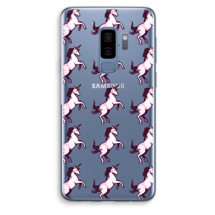 Musketon Unicorn: Samsung Galaxy S9 Plus Transparant Hoesje