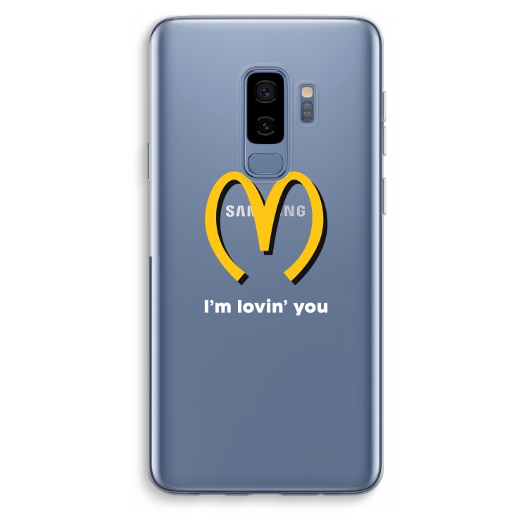I'm lovin' you: Samsung Galaxy S9 Plus Transparant Hoesje