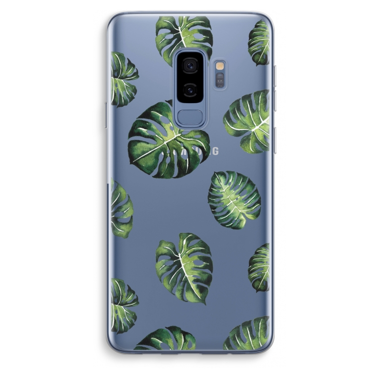 Tropische bladeren: Samsung Galaxy S9 Plus Transparant Hoesje
