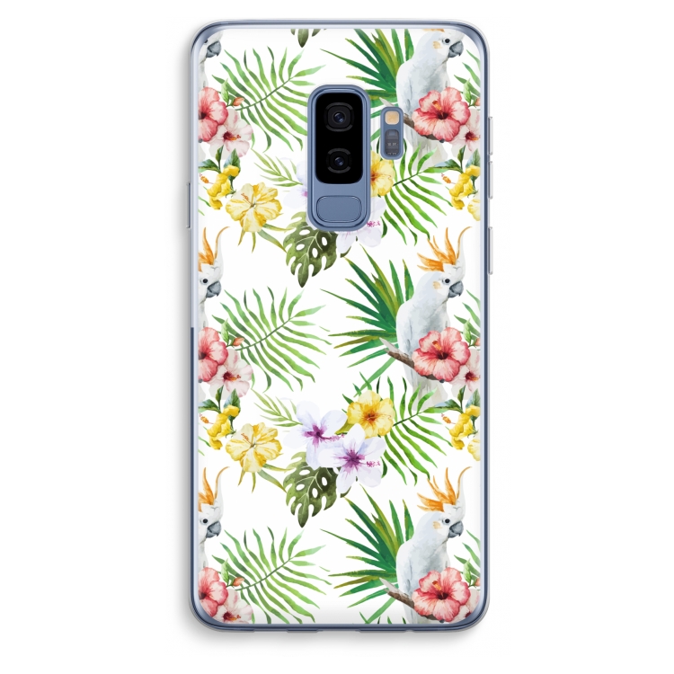 Gele kuif: Samsung Galaxy S9 Plus Transparant Hoesje