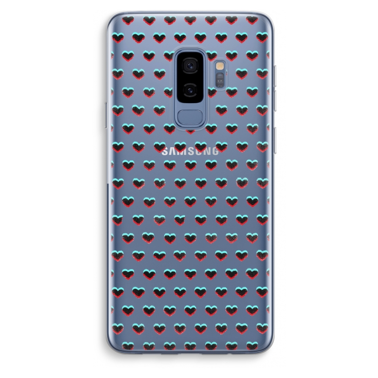 Hartjes: Samsung Galaxy S9 Plus Transparant Hoesje
