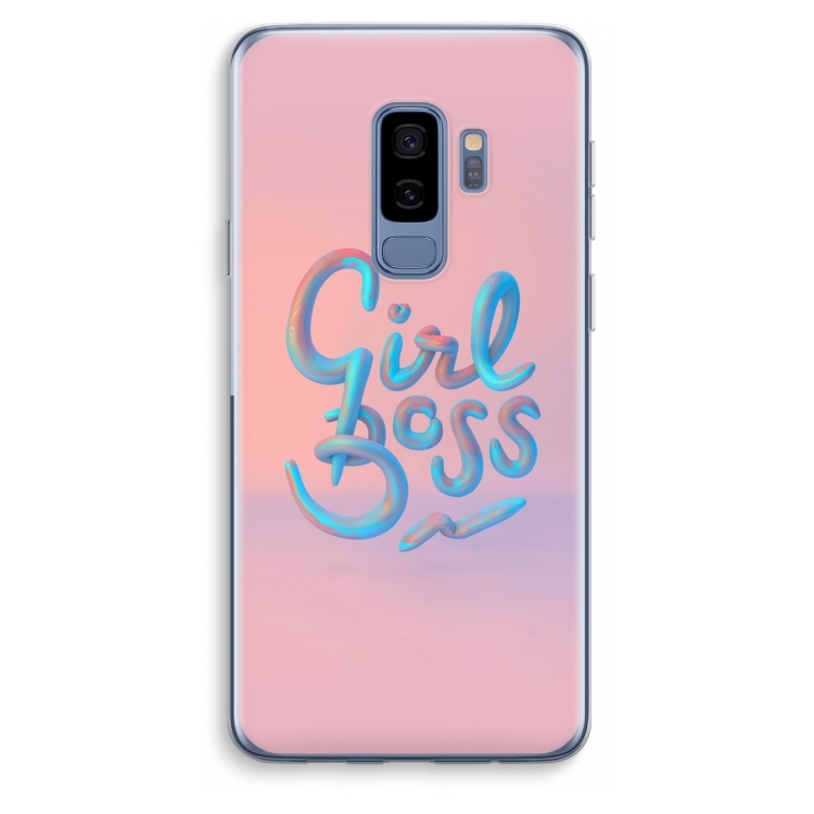 Girl boss: Samsung Galaxy S9 Plus Transparant Hoesje