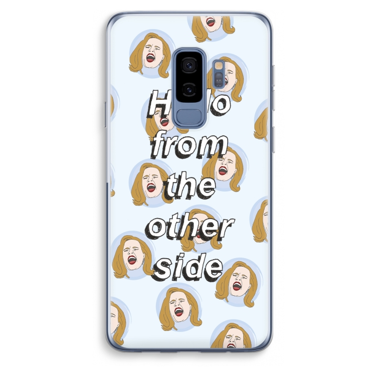 Hello: Samsung Galaxy S9 Plus Transparant Hoesje