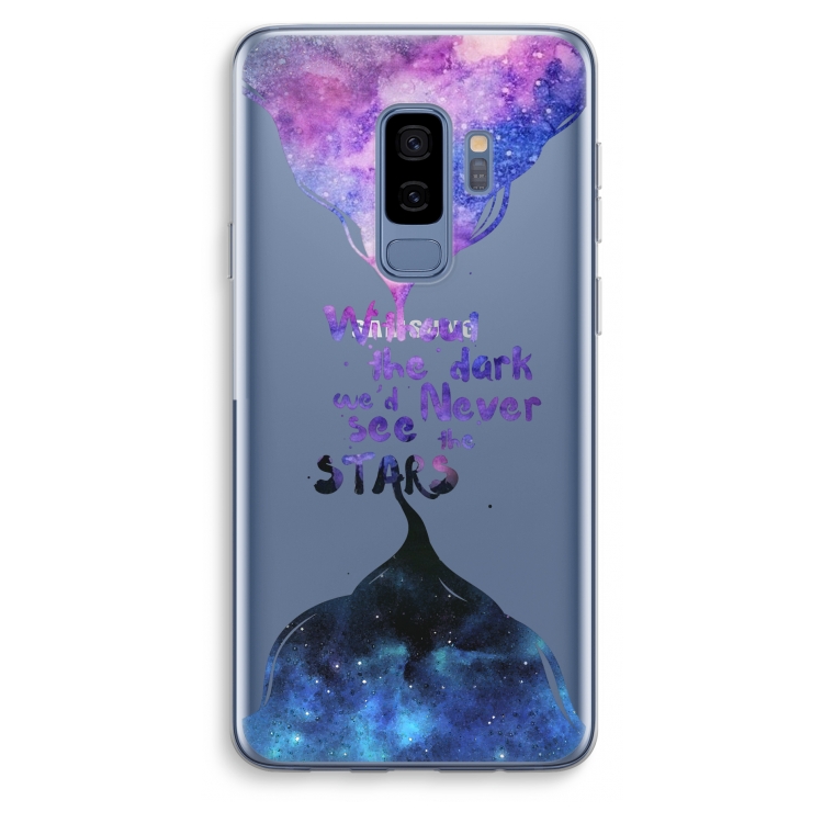 Stars quote: Samsung Galaxy S9 Plus Transparant Hoesje