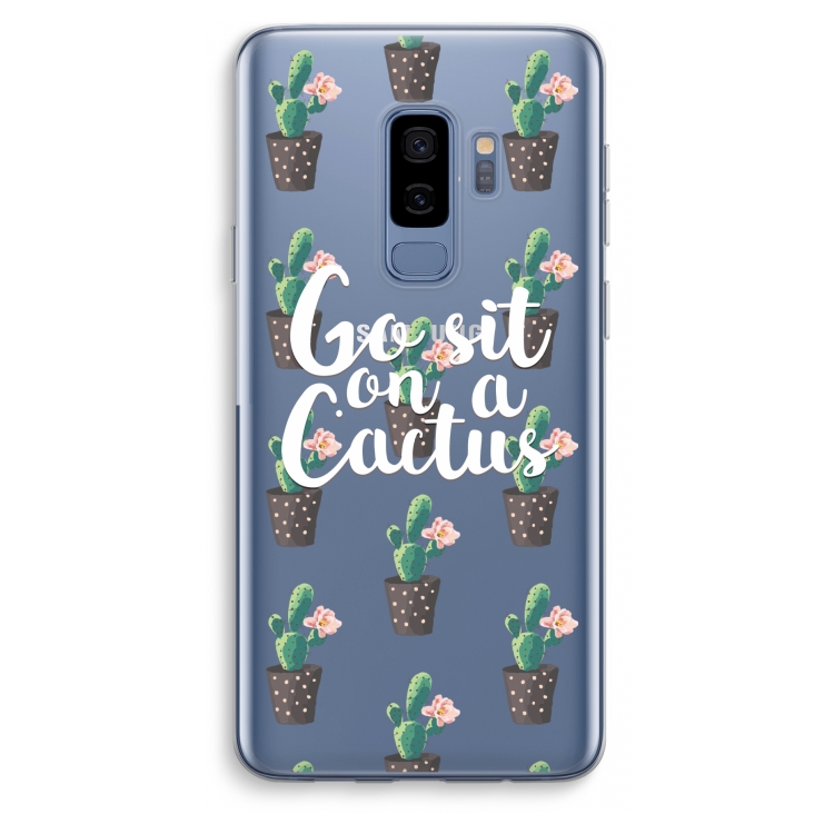 Cactus quote: Samsung Galaxy S9 Plus Transparant Hoesje