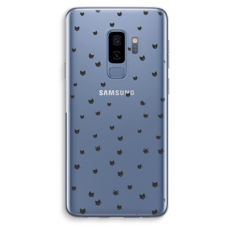 Kleine kattenkopjes: Samsung Galaxy S9 Plus Transparant Hoesje