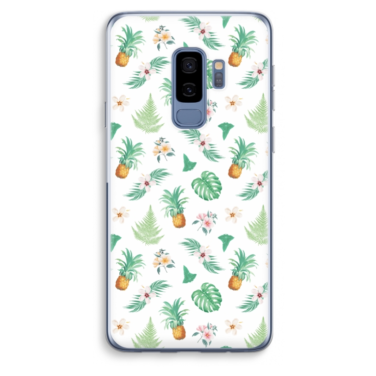 Ananas bladeren: Samsung Galaxy S9 Plus Transparant Hoesje
