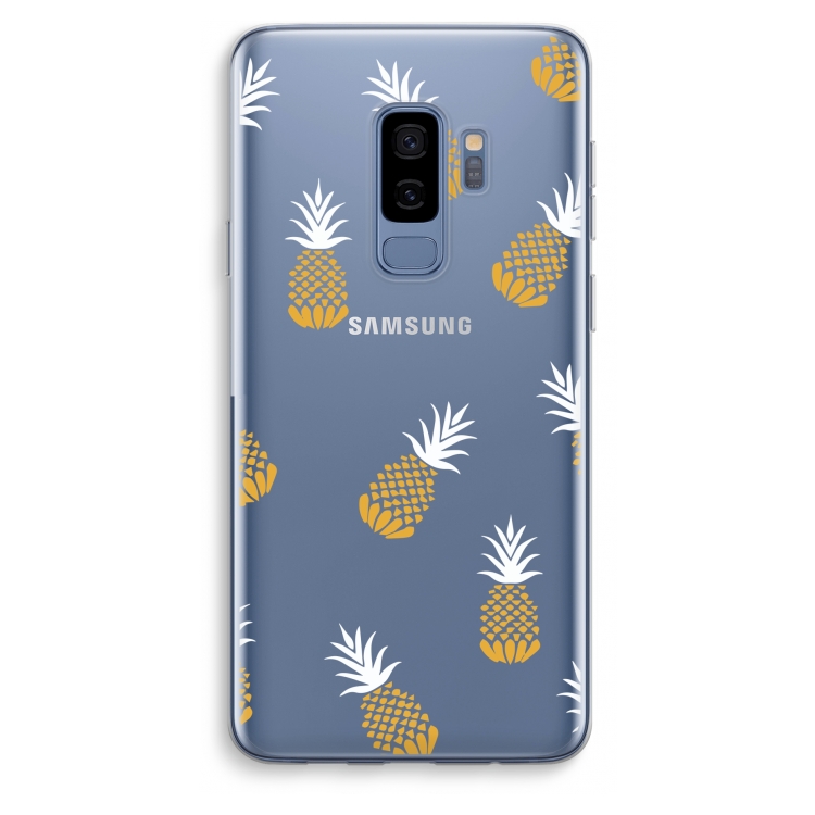 Ananasjes: Samsung Galaxy S9 Plus Transparant Hoesje