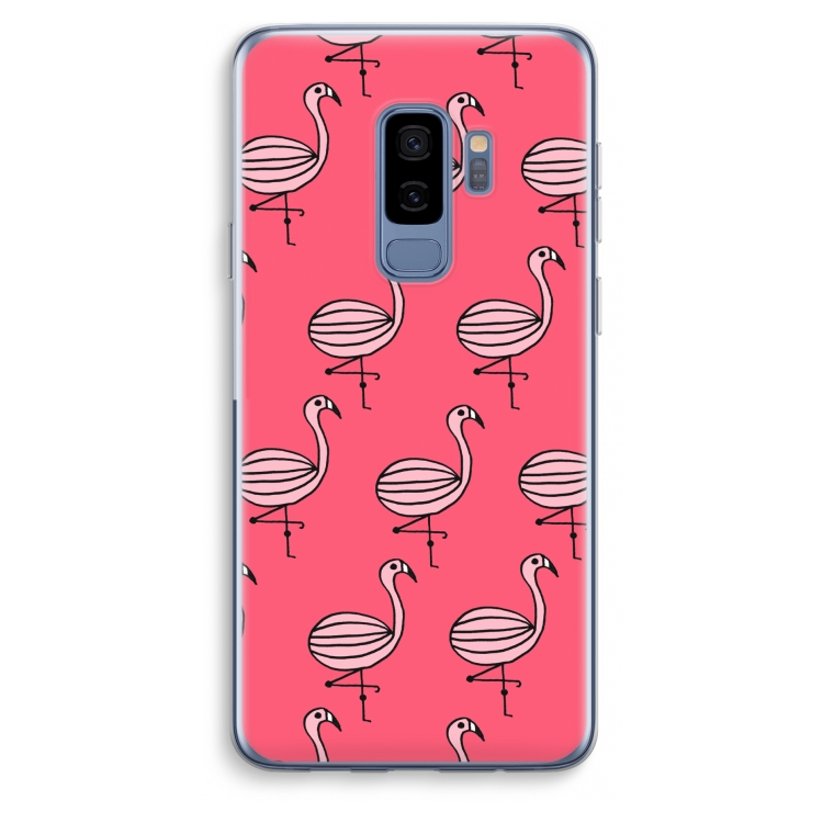 Flamingo: Samsung Galaxy S9 Plus Transparant Hoesje