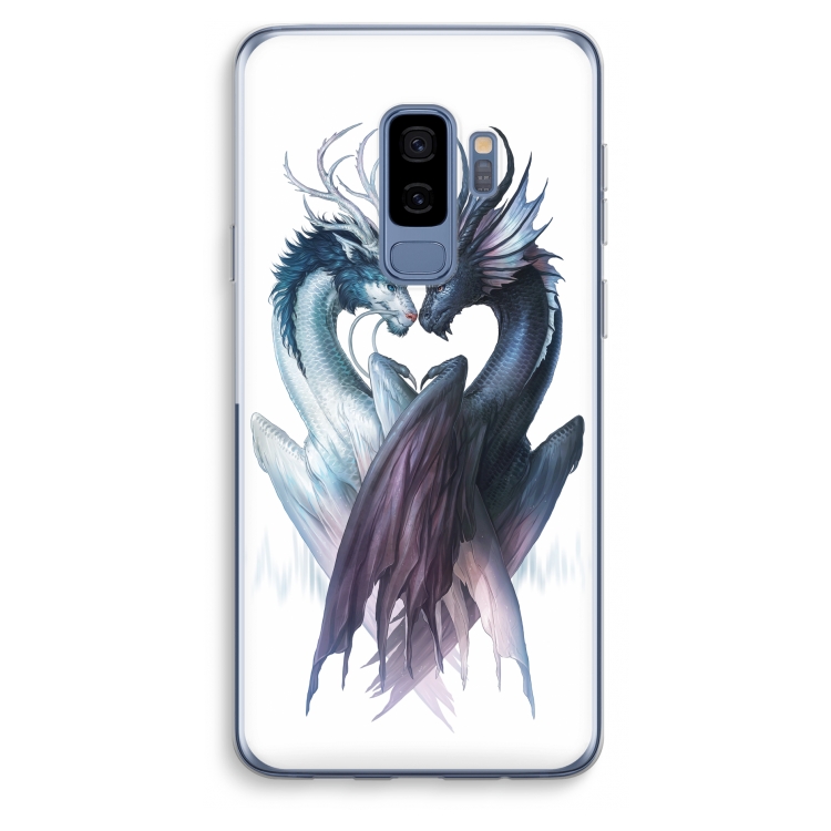 Yin Yang Dragons: Samsung Galaxy S9 Plus Transparant Hoesje
