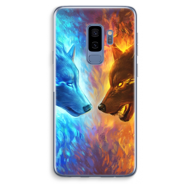 Fire & Ice: Samsung Galaxy S9 Plus Transparant Hoesje