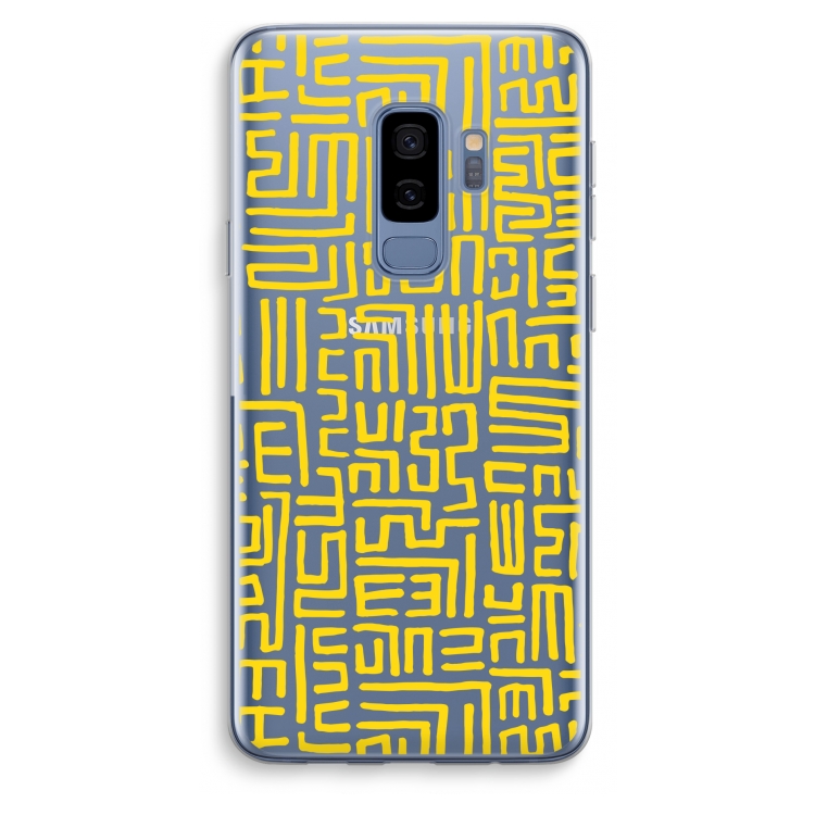 Majorelle Blue Print: Samsung Galaxy S9 Plus Transparant Hoesje