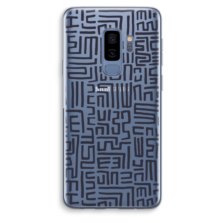 Moroccan Print: Samsung Galaxy S9 Plus Transparant Hoesje