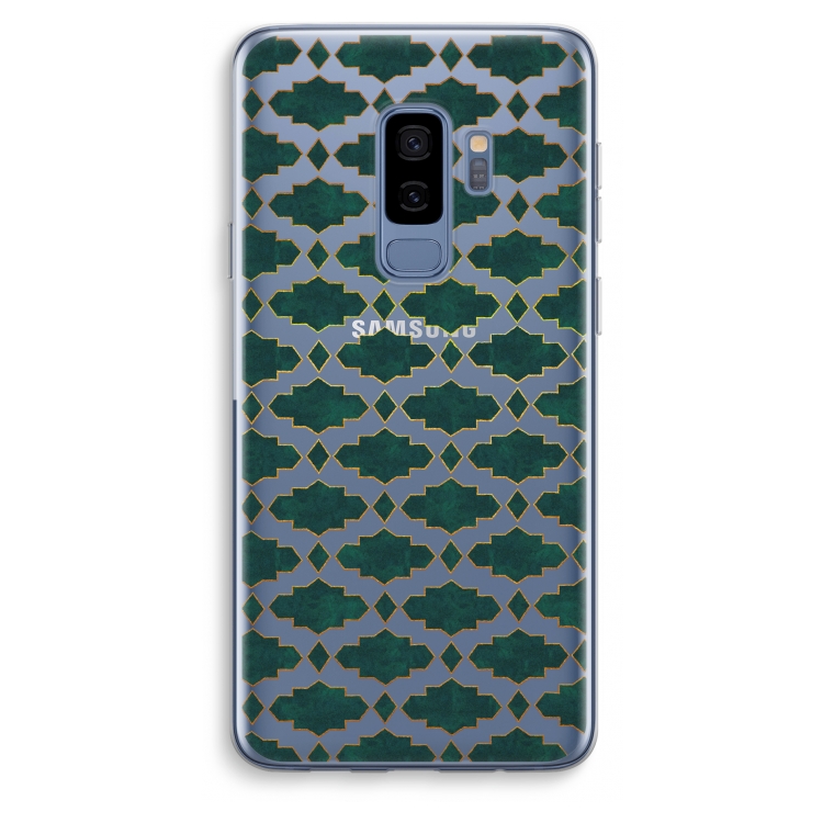 Moroccan tiles: Samsung Galaxy S9 Plus Transparant Hoesje