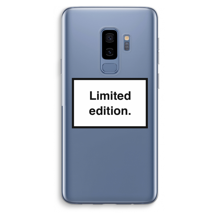 Limited edition: Samsung Galaxy S9 Plus Transparant Hoesje