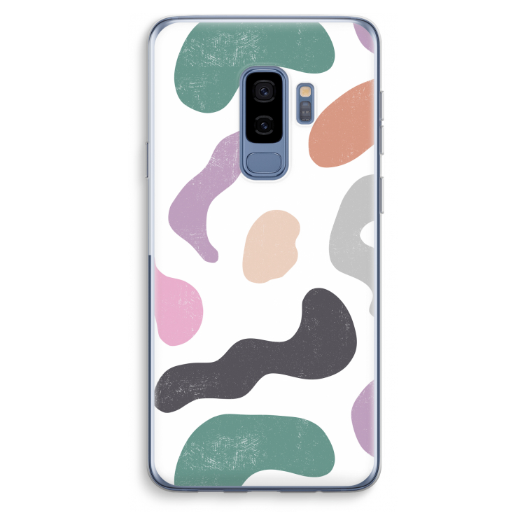 Memphis Shapes: Samsung Galaxy S9 Plus Transparant Hoesje