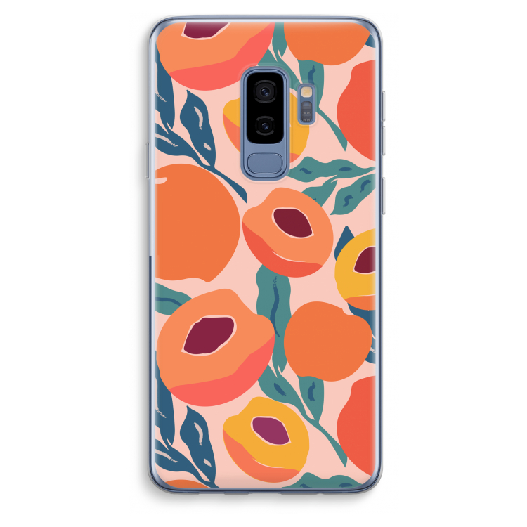 Perzik: Samsung Galaxy S9 Plus Transparant Hoesje
