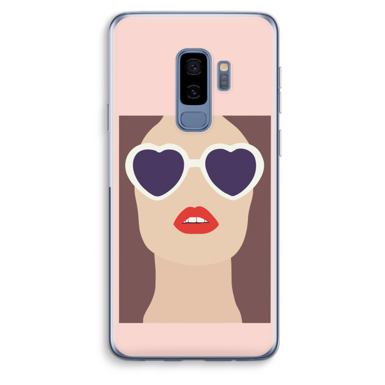 Red lips: Samsung Galaxy S9 Plus Transparant Hoesje