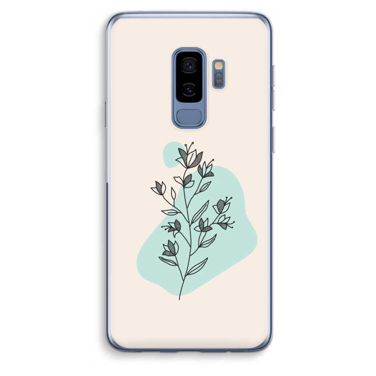Violets are blue: Samsung Galaxy S9 Plus Transparant Hoesje