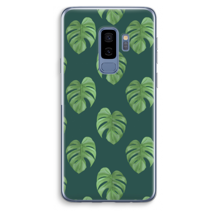 Monstera leaves: Samsung Galaxy S9 Plus Transparant Hoesje