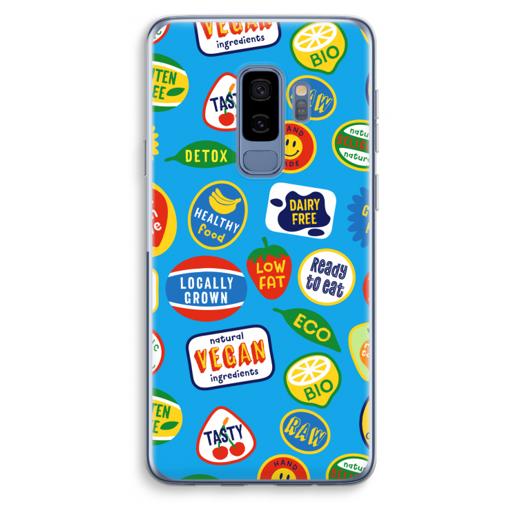 Fruitsticker: Samsung Galaxy S9 Plus Transparant Hoesje