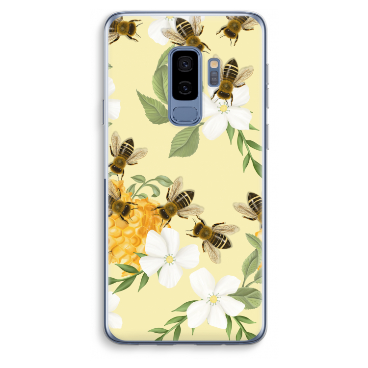 No flowers without bees: Samsung Galaxy S9 Plus Transparant Hoesje