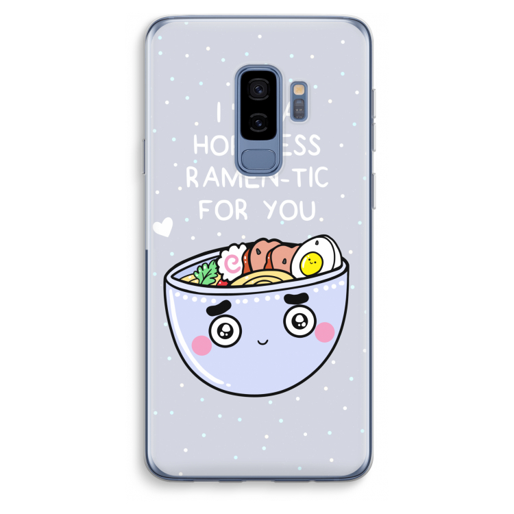 I'm A Hopeless Ramen-Tic For You: Samsung Galaxy S9 Plus Transparant Hoesje