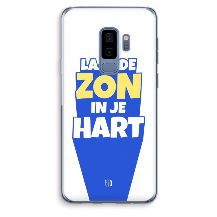 Laat de zon in je hart: Samsung Galaxy S9 Plus Transparant Hoesje