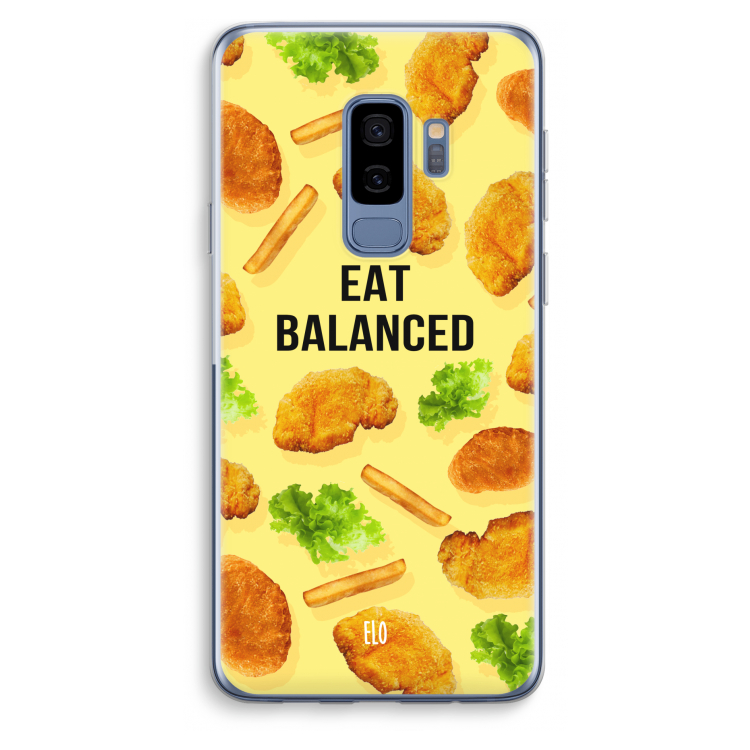 Eat Balanced: Samsung Galaxy S9 Plus Transparant Hoesje