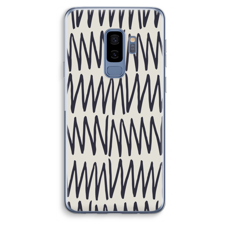 Marrakech Zigzag: Samsung Galaxy S9 Plus Transparant Hoesje