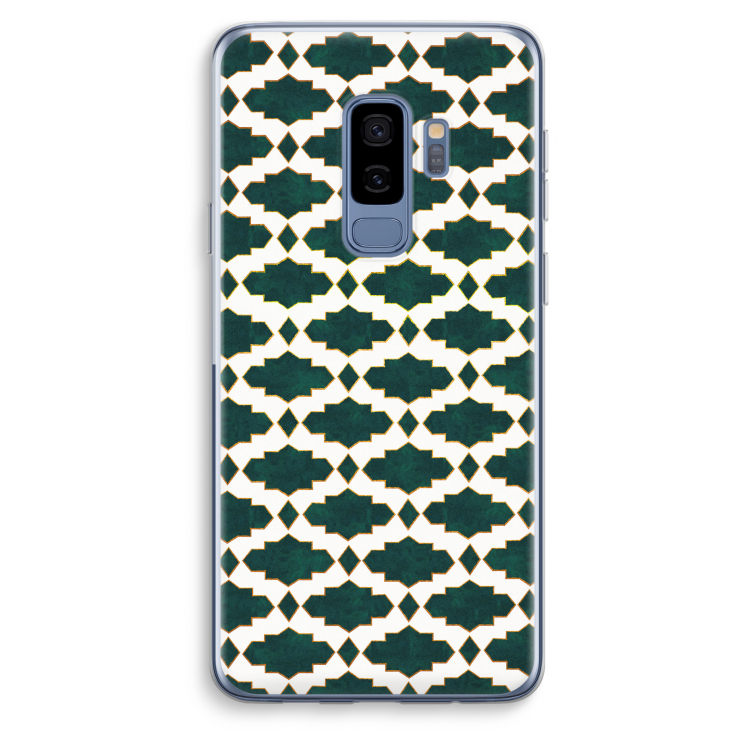 Moroccan tiles: Samsung Galaxy S9 Plus Transparant Hoesje