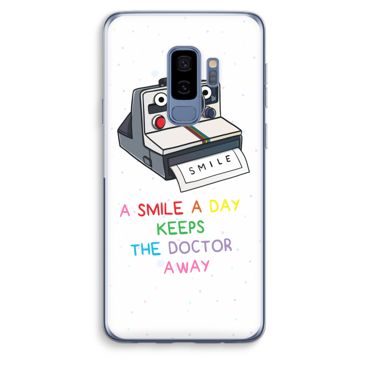 Smile: Samsung Galaxy S9 Plus Transparant Hoesje