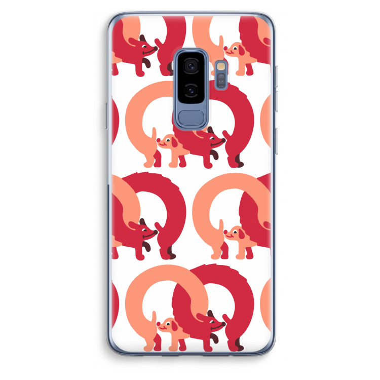 Dogs: Samsung Galaxy S9 Plus Transparant Hoesje